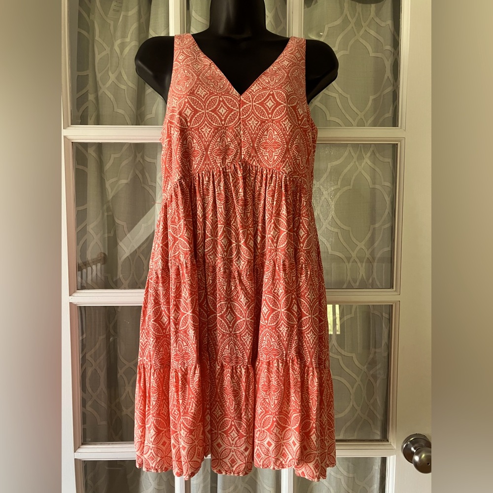 Sincerely Jules size M Elegant Red Paisley Patterned Dress